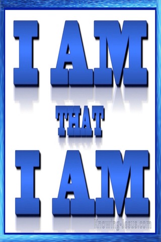 Exodus 3:14 I AM that I AM (blue)